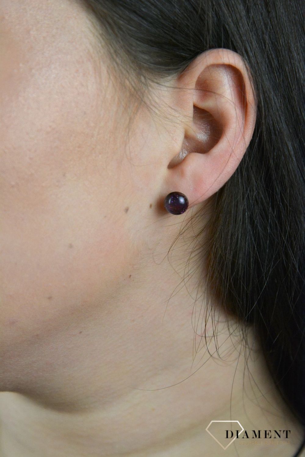 Srebrne kolczyki szkło weneckie opalizujące różem, złotem oraz błękitem Murano 46.jpg